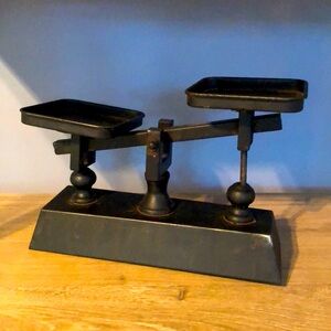 Industrial style decorative scales. Like new.